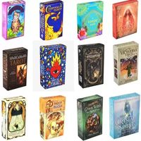 Giochi di carta Giochi per bambini 19 Styles Tarots Witch Rider Smith Waite Shadowscapes Wild Tarot Deck Board Game Cards con una versione in inglese colorata in versione inglese in