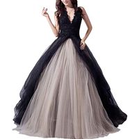 Party Dresses Gorgeous Womens Long Wedding Gown Tulle Halter Lace Up Beadings Court Train Formal Evening Prom DressesParty