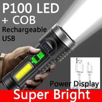 Flashlights Torches Powerful Led Super Bright With Battery P...