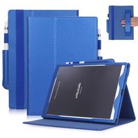 Carbon Fiber Pattern PU Leather Case Cover for Remarkable 10.3 inch E-Book Tablet with Hand Holder Grip Shell Card Slots2063