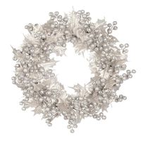 Decorative Flowers & Wreaths For Front Door Artificial Fake Flower Wreath Round Floral Hangings All Seasons Farmhouse Welcome Garland HomeDe