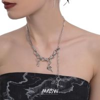 Chains MASW High Qulaity 3 PCS Earcuff Clip Earrings Original Design Purple Black Zircon Butterfly Metal Women Jewelry Gifts