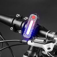 Taschenlampen Taschenlampen Mini LED USB wiederaufladbare Fahrradlicht tragbarer Taschenschlüsselkettenlampe Fahrrad -Rücklicht -Blitzwarnung