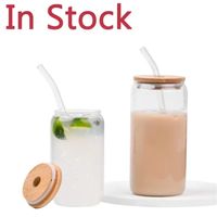 12oz 16oz Sublimation Clear Glass Tumbler Frosted Cola Can B...