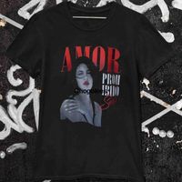 القمصان للرجال عتيقة Selena Quintanilla Amor Prohibido Graphic Tee Muisc T Shirtmen's