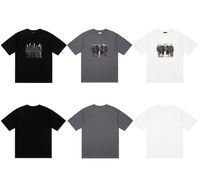 Été 2022 Mode T-shirts pour hommes Tops Lettre Impression conjointe Mens vêtements pour femmes Tshirt à manches courtes