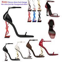 2021 fashion Dress shoes ladies Red Blue high heels Sandals exquisite and comfortable strap women letters short boots leather mate1888