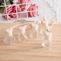 Car Diffuser Perfume Bottle Pendant Ornament Air Freshener for Essential Oils Diffusers Fragrance Empty Glass Bottle Fashionable Cars Accessories Modern Decor