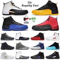 Jumpman 12s Royalty Taxi Taxi Basketball Scarpe 12 Utility Twist Reverse Influenza Game Dark Concords Playoff Wolf Grey Gym Red Fiba Mens Trainer Sport