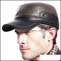Berets Hut Caps Hats Schals Handschuhe Fashion Accessoires PU PUED CAP OUTDOOR MENTER AGTS- UND ELGEREN MENSMENS IMITA DHQBL