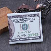 Portefeuilles Dollar Match Men's Wallet Pu Leather Zipper Small Mini Gentleman Purse Design Fashion Design courte Coin Golds Holders 2022