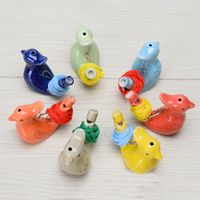 Water Bird sifflement Ceramic Clay Waterbird Bruit Maker Whistle Cartoon Enfants Mini Animal Whistles Party Gift BH7132 TYJ
