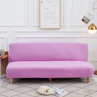 Couvercles de chaise de canapé sans arme couvre-lit pliant rose clair et couchés de siège moderne sans accoudoir élastique élastique élastique élastique