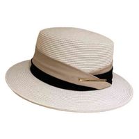 Chapéus largos de aba grande palha plana para fêmea para feminino Decoração de costura de duas cores Wild Retro Moda Shade Praia Panamá Boatman Hat 220609