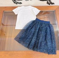 2022 new kids sets Fashion Designer Printed Two Piece Dress ...