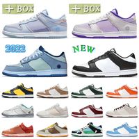 2022 Chunky Dunkes mens Womens Dunky Low Running Shoes Skate Sports Sneakers Designer Argon Passport Pack Court Purple Panda Big Size US 12 113 Outdoor Trainers