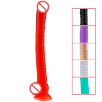 16 53 pouces Dildo extra-longs avec une forte aspiration PVC Vaginal Anal Butt343b