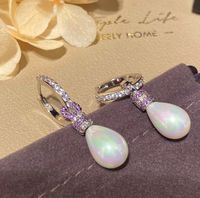 Stud Earrings designer for women Pearl Earings Bulb Shape Re...
