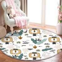 Carpets Alfombra Top Brand Cartoon Lion King Pattern Flannel Childre