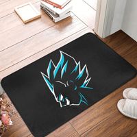 Carpets Son Goku anime paillasson chambre à coucher imprimé en polyeste d'entrée de porte de porte couloir de tapis absorbant