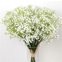 Decorative Flowers & Wreaths 1pcs 40.5cm Gypsophila Artificial Flower White Bouquet For Wedding Garden Diy Party Home Decoration Fake Flower