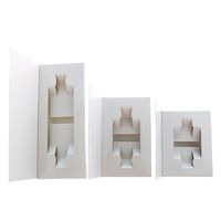 Paquete de cajas de papel personalizables de 100 piezas enteras/lot