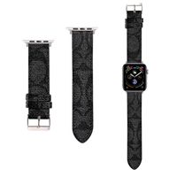 Universal Watchband per Apple Watch Bands Smartwatch Band Strap Series 1 2 3 4 5 6 7 S1 S2 S3 S4 S6 S7 SE 38mm 41mm 41mm 45mm PU Cow Cow Leather Designer Smart Watch