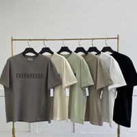 2022 Erkekler Tasarımcı T-Shirt Yaz Moda Gündelik Nefes Alabilir Erkek Tişörtler Yüksek Kaliteli Modaya Düzenli Sokak Tarzı Hip Hop Tees Hayvan Alfabesi Baskı Tişört