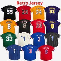 All Retro Basketball Jerseys Vintage Top Star 09 10 King Classic T-shirts 76 Short Mouw Magics Williams Iverson O Neal Oney Johnson Bryant Pijpen Bird 2009 2010 Bull