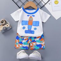 Giyim setleri yaz bebek doğumlu erkek bebek kıyafetleri çocuklar için set çocuklar t-shirt şort 2 adet kıyafetler pamuklu gündelik çamaşırlar