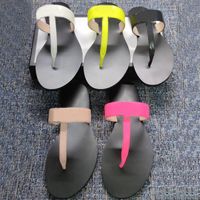 Plaj Tasarımcısı Kadın Erkek Terlik Flip Flop Terlik Moda Slaytlar Yaz Flats Sandalet Metal Zincir Bayanlar Terlik Boyutu 35-46 Kutusu Ile