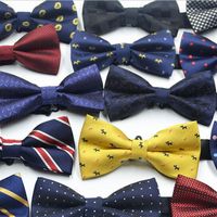 Fashion Bowtie 67 color Adjust the buckle Men's stripe bowknot Neck tie Occupational tie for Father's Day tie Christmas 237b