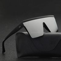 Mode Sonnenbrille für Männer übergroß fahren kühle schwarze schwarze Designer Sonnenbrille Square Männliche Eyewear285f