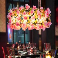 Lámparas colgantes planta colgante de música ligera barra de restaurante creativo de flores para la tienda de la tienda de la tienda de la tienda decorativa