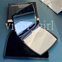 Moda acrílico cosmético portátil compacto espejo plegable terciopelo espejo espejo con caja de regalo maquillaje maquillaje herramientas de alta calidad