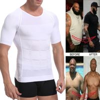 Herren Body Shapers Classix Männer Toning T-Shirt Gynäkomastia Kompressionsshemden Haltungskorrektor Unterhemd Bauch Abnehmen Korrektur Underwe