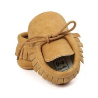 Premiers marcheurs 0-18m Born Baby Chaussures Softs Boys Girls Pu Leather Moccasins Fringe Board Préwalkers For KidsFirst