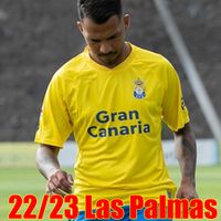 22/23 Maillots de Foot UD Las Palmas Soccer Jerseys 2022 2023 Home Away Rober A. Lemos Araujo Rodrygo Camisa de futebol de manga curta Ontiveros Castro Malaguista Uniformes