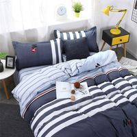 high quality bedding double sanded quilt cover sheet pillowcase four-piece set 220514