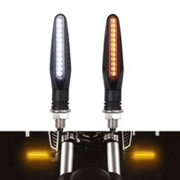 DERI LED Turn Signal Indicator Lights Flowing Water Blinker Day Running light Brake Lamp Flasher Motorcycle Led Light