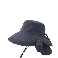 Chapeaux de rastitude avare des femmes larges larges bords d'écarpe de soleil d'été extérieur pêche de randonnée seau uv anti-cou capuchon de bonnet des dames 220611
