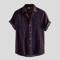 Men' s Casual Shirts Shirt Men Vintage Cotton Linen Summ...