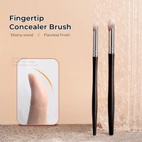 New Luxury Ebony Wood Fingertip Makeup Concealer Brushes