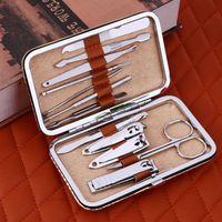 12pcs manicure set Stainless Steel nail extension kit Clipper cutters for manicure Pedicure Tools Professional set for manicure197o