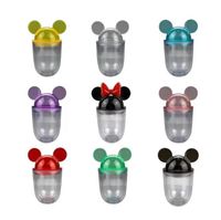 9 Colors! 12oz Acrylic Mouse Ear Tumblers with Straw Clear P...