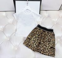2022 new High- end baby clothing sets girls short sleeved sui...