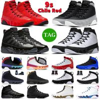 Jumpman 9 Men Basketball Shoes 9s Chile Red Particle Grey Bred Patent Racer Blue OG Space Jam Unc Mens Trainers Outdoor Cneakers