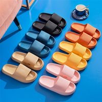 Troide Platform Slippers Summer Beach Soft Slide Sandals Leisure Men Ladies Indoor Bather Antislip Shoes 220714
