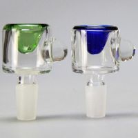 Cuenca de cristal de 14mm de Hoodah Acceso para fumarRIOES 2022 Nuevo estilo Color Bong Bowl Pieza masculina para tubería de agua Dab Rig