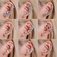 Clip-on & Screw Back 1Pc Without Piercing Cuff Earring Earcuff Wrap Rock No Women Clip Adjustable Fashion JewelryClip-on